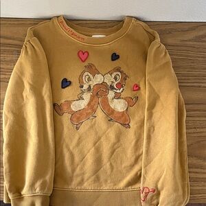 Disney Chip and Dale Mustard Sweater